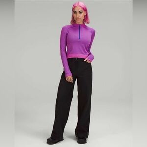 NWT Lululemon Rest Less Cropped Half Zip